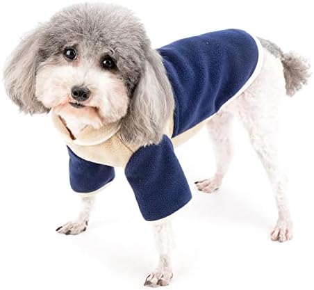 Зунеа мало кучиња џемпер палто за кучиња момче момче есен зимски кутре, скокач мек топол пулвер, миленичиња облека, симпатична ладна временска