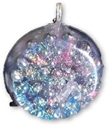 Пинк и сина iridescent daydream orgone Energy приврзок -Карц кристал, пирит, сина кинит