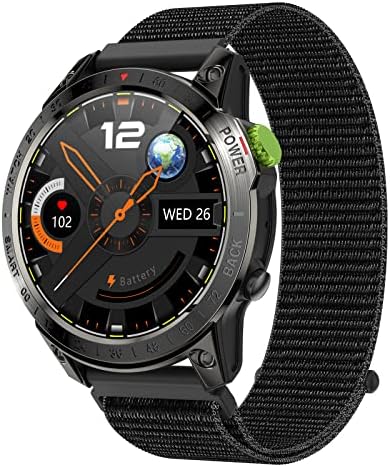 Машка воена паметен часовник 1,45 со висок дефиниција со голем екран Bluetooth повик спорт на отворено паметен часовник со фитнес