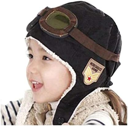 Genius_baby бебе дете момче и девојче топло ушите пилоти капа од авијатичар