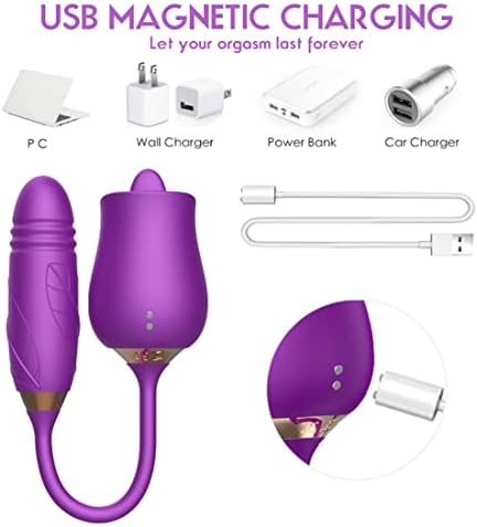 Вибратор на розово секс играчки за жени 3 во 1 клиторичен стимулатор, клиторичен вибратор за лижење на јазик со 10 режими за
