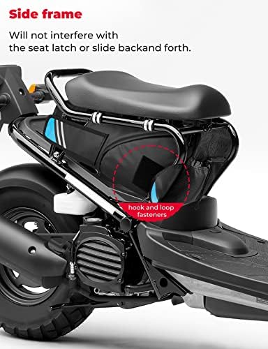 Kemimoto компатибилен со Ruckus 2021-2023 Под торбата за складирање на седиштата, прилепувајќи се на страничната рамка, ракус торба торба торба за багаж, скутер, скутер, додато