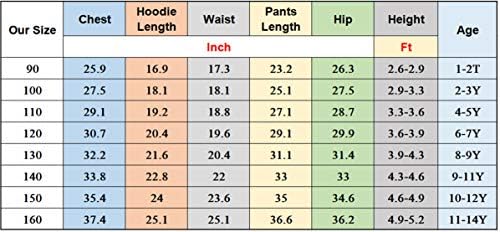 Himoop Детска зимска класична руно џебови облеки облеки Гризи и Активни тренерки на лимингс