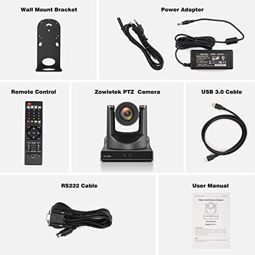 Zowietek New Gen PTZ камера POE | АИ следење | 30x оптички зум | Симултан SDI ， HDMI и USB излези | IP во живо стриминг за средба, црква,