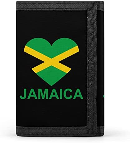 Љубовта Јамајка Трифолд Паричник Симпатична Картичка Држач Спојката Чанта Подароци за Мажи&Засилувач; Жените