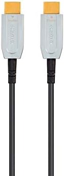 Моноприс ХДР Кабел Со Голема Брзина - 150 стапки - Црн | За Уреди Со HDMI-Овозможени-4k @ 60Hz, HDR, 18Gbps, Оптички Влакна, AOC, ЈУВ