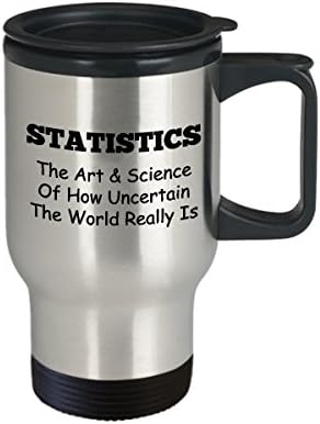 Статистичар сметководител кафе патување со кафе Најдобра смешна уникатна статистика чаша чај Совршена идеја за жени статистика за жени уметност