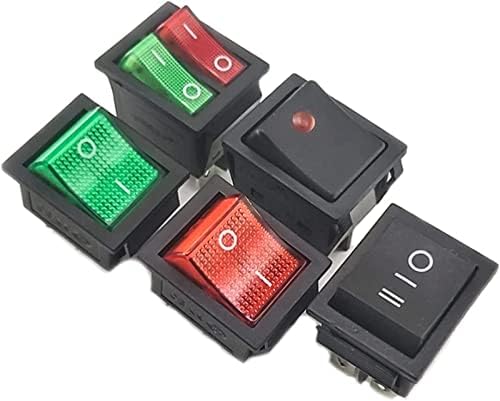 Switch Switch 31 * 25mm Series 4Pin 6Pin 16A 250V Snap-In DPST IN/OFF позиција Snap Boat Rocker Switch Bopper стапала 31 * 25mm 3D6P