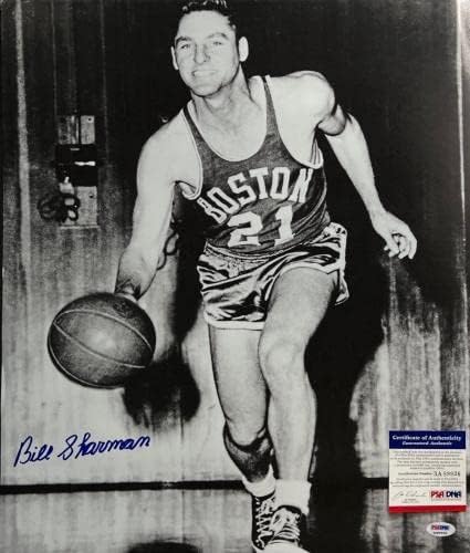 Бил Шарман НБА Бостон Селтикс потпиша 16х20 Фото PSA 3A89936 - Автограмирани НБА фотографии