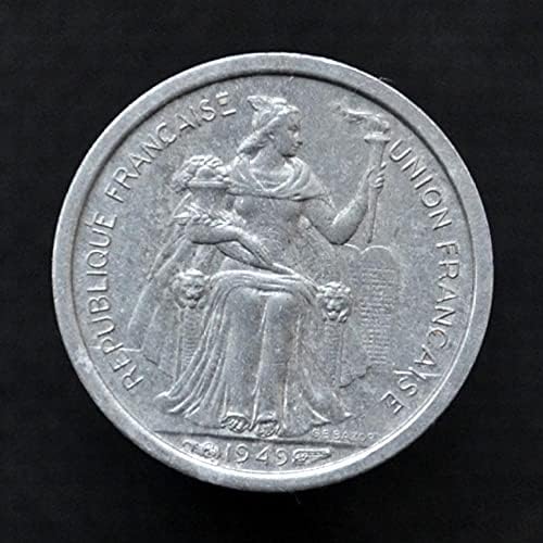 Француска нова каледонска монета 50 поени 1949 година Океански монети странски монети