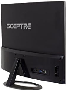 Sceptre C325W - 1920R 32 1800r Закривен Монитор 1080P HDMI DisplayPort Ултра Тенки Вградени Звучници, Метални Црни