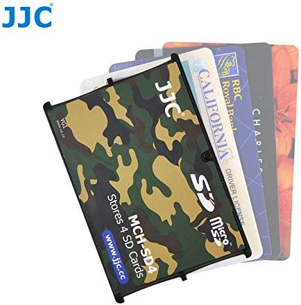 JW Mch-SD4YG Големина На Кредитна Картичка Издржлив Лесен Пренослив Држач За Мемориска Картичка Заштитник Со Етикета За Пишување за 4 SD Картички
