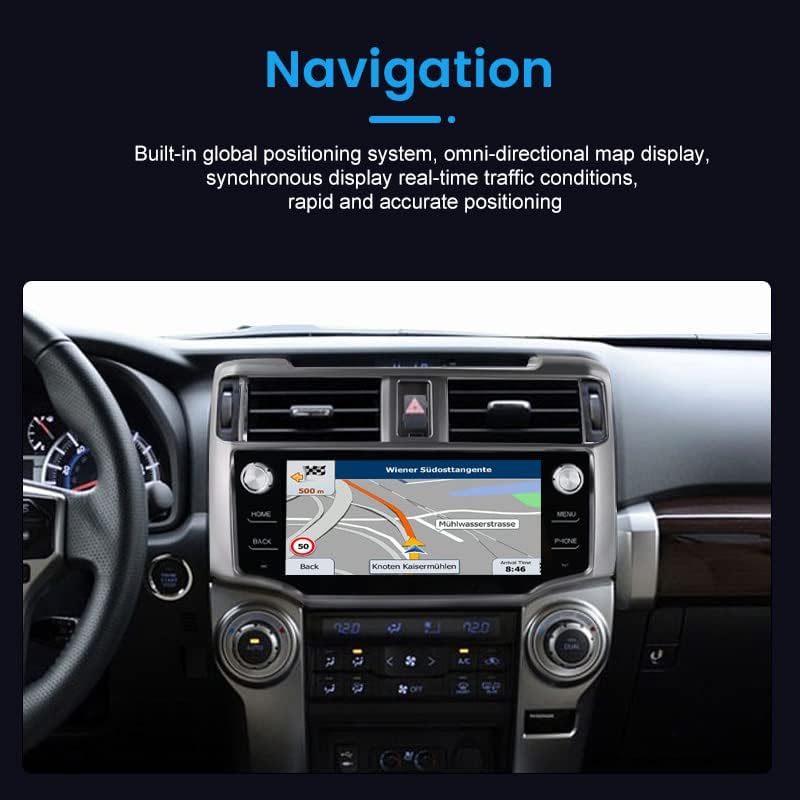 Андроид 10 Автомобил Радио Стерео за Toyota 4Runner 2009-2019, Biorunn 9 Инчен Окта Јадро АВТОМОБИЛ GPS Вграден ВО Безжичен Carplay Жичен Android