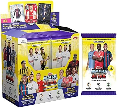 2022-23 Топс Натпревар Атакс Лига На Шампиони Картички-24-Пакет Кутија + Бонус Пакет