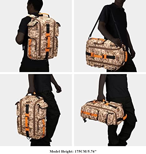 Витсман Дигитален Камо ранец за мажи носат ранец на ранец од лаптоп со голем капацитет од лаптоп 17 инчи
