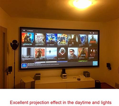 Екран на проектор 16: 10.100 120 инчи рефлексивни ткаенини за проекција на ткаенина за YG300 DLP LED видео Beamer