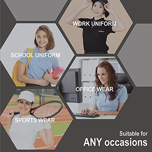 Свежо женски женски возрасен унисекс памук класичен фит поло маица краток ракав за дневно работно училиште униформа