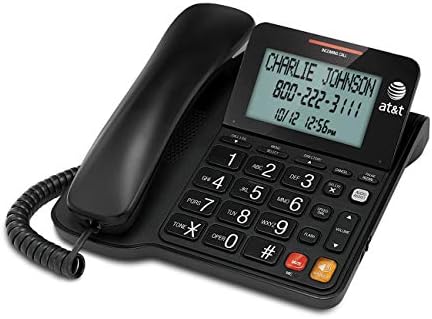АТ & Т CL2940 Кајран телефон со лична карта/повик на повик, звучник, XL Tilt Display, XL копчиња и засилување на јачината на звукот на аудио помош