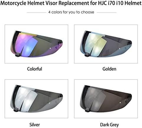 Визир на шлемот Фанги, замена на шлем за шлем за HJC i70 i10 моторцикл мотоцикл Ветерни штит леќи