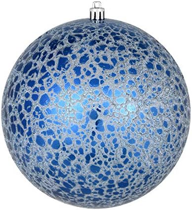 Викерман 6 Полноќно сино украсен украс на топката, 4 по торба