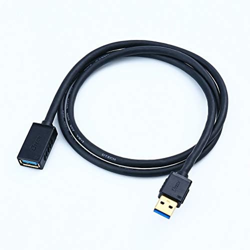DTech Позлатен USB 3.0 Продолжен Кабел 3 Стапки Тип Машки До Женски Кабел За Пристаниште