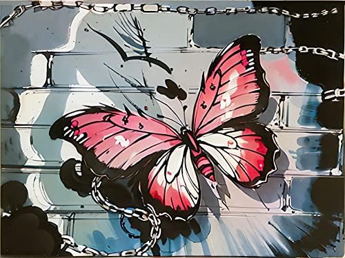 ZHENC 5D DIY Целосна Квадратни Дијамант Сликарство Декорација Пеперутка Во Рака Везови Целосна Вежба Занает Декор Крст Бод Колекции