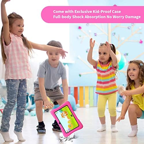 БОЈА 7 инчен Таблет за Деца 2GB 32GB Android 11 Претходно Инсталирана Родителска Контрола Детска Едукација Таблета За Мали Деца Со Ударно