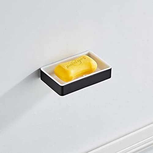 Шампон бар сапун кутија за сунѓер држач за сунѓер, мијалник за мијалник за сапун за сапун за сапун за сапун туш, туш за сапун за сапун за сапун, црна боја, црна