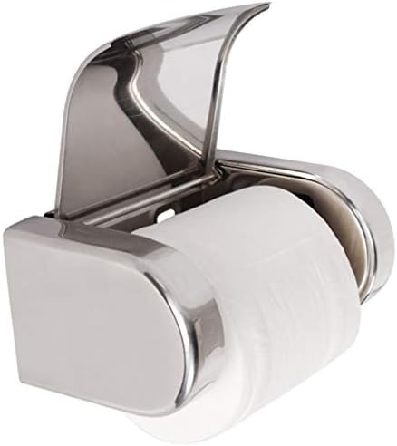 Држач за метал Ultechnovo Запечатен држач за тоалетна хартија од не'рѓосувачки челик - држач за тоалетна хартија од не'рѓосувачки челик со метал