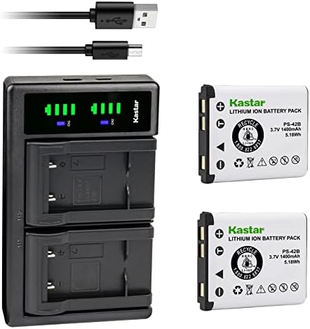 Castar Ltd2 USB полнач за батерии компатибилен со Panasonic N4FUYYYY0018/19 N4FUYYYY00446/47 Батерија, Attune II HD3 WX-CH455 WX-SB100