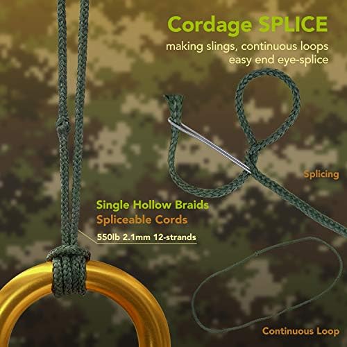 Ема змејови Камо зелена кевлар плетенка со кабел 200-1050 bs Абраизија отпорна на пламен, отпорна на патна линија на кабел-триење,