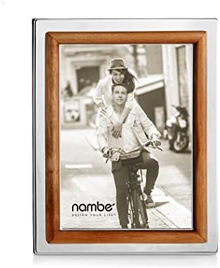 Nambe Hayden Picture Frame, 5 x 7 | Гроздобер и современ дизајн | Таблет -приказ и декор на домашни канцеларии | Изработено
