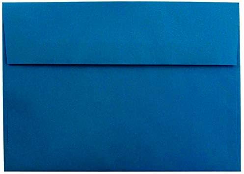 Deep Royal Blue 100 Boxed A2 коверти за A2 до 4-1/8 x 5-1/2 Прилози Покани најавувања Изјави од галеријата на пликови