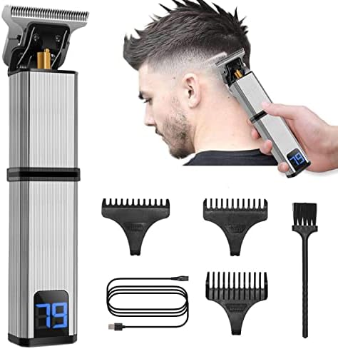 Машинки За коса, USB Електрични Машинки ЗА Коса LED Екран За Бричење На Бричење Безжичен Тример За Брада Мажи Машина За Сечење Коса Со Бербер За Мажи