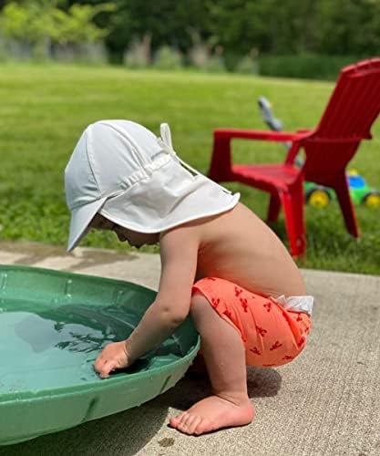 Camptrace бебе за пливање капа upf 50+ УВ заштита Сонце капа за бебиња за бебиња за девојчиња за бебиња за девојчиња
