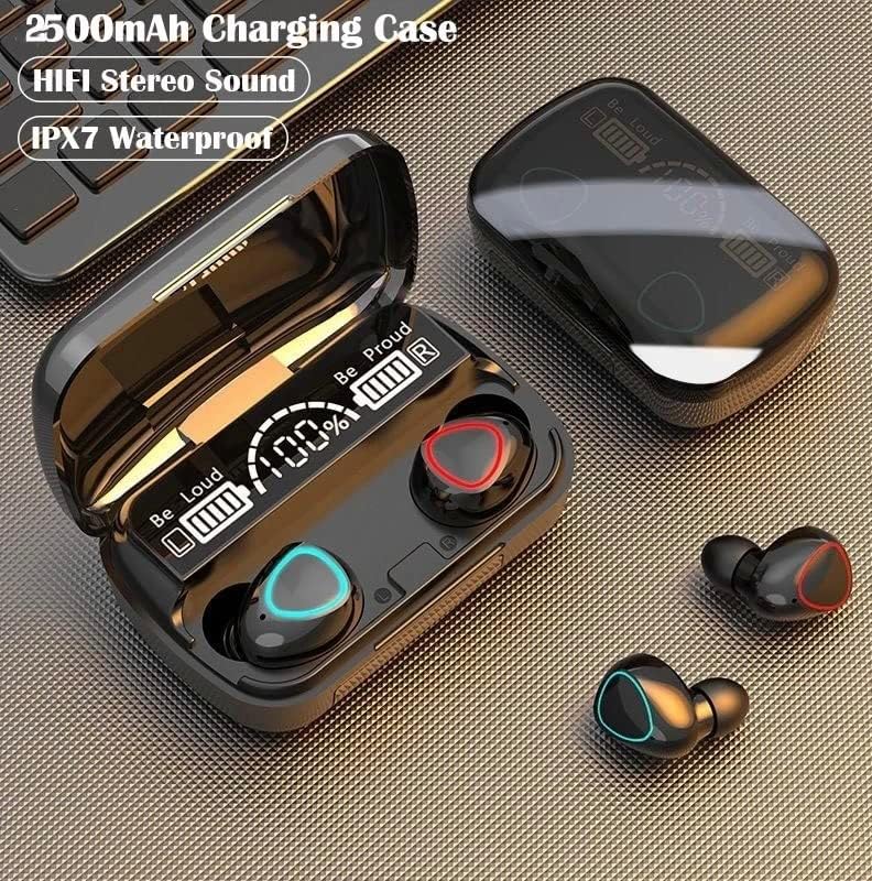 M10 Bluetooth безжични слушалки Спорт водоотпорни слушалки на допир Контрола на допир Crockettsolutions M10 Безжични слушалки за слушалки