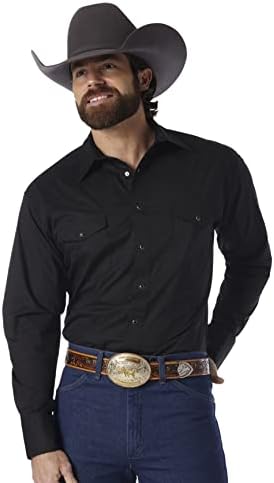 Врзач за машки спорт, западен основен основен два џеб со долги ракави, предвремена кошула