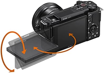 Sony Alpha ZV-E10-APS-C Заменлива Леќа Без Огледало Блог Камера-Црна w/e 15mm F1. 4 G APS-C Голема Решетка Широкоаголна G Леќа