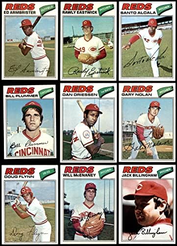 1977 година Топс Синсинати Црвените во близина на екипата постави Синсинати црвени црвени црвени црвени