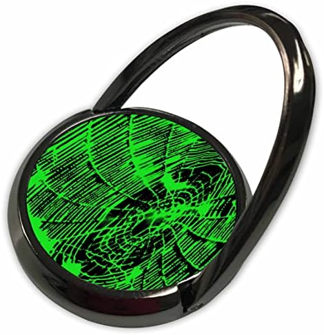 3drose рака нацртана веб -страница за Ноќта на вештерките во зелена боја на црна позадина - Телефонски прстени
