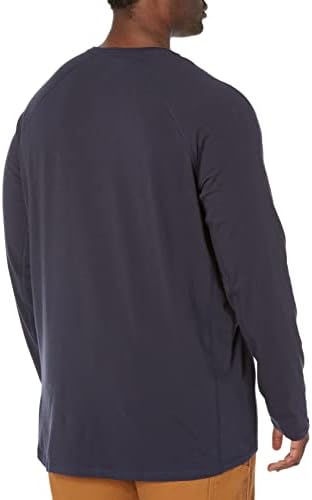 Машка сила на Кархарт опуштена се вклопува во џебна маица со долги ракави со долга тежина