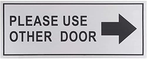 Јувале Ве молиме користете други знаци на врата-метал со 2 пакувања Ве молиме користете други знаци на врата, алуминиумски самолепливи