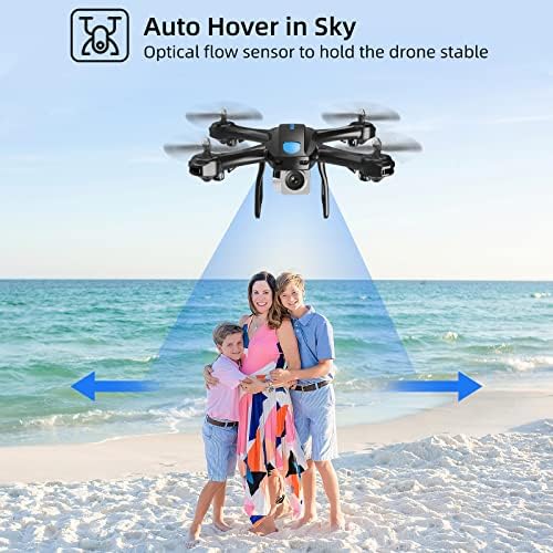Newppy Drone со 1080p HD камера за возрасни деца, WiFi во живо видео FPV беспилотни летала за почетници ， RC Quadcopters со Holding Hold,