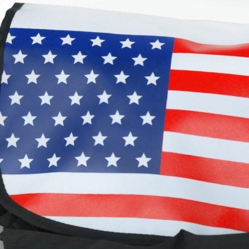 [Американско Знаме - Црно] Повеќенаменска Торба За Гласник / Торба За Рамо