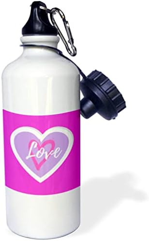 3drose Слика на срцето со текст на убовта - шишиња со вода