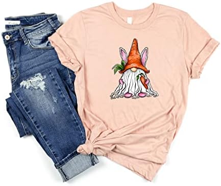 Велигденски зајаче гном со морков маичка gnommy среќен велигденски ден кошули подарок за момчиња девојчиња велигденски зајачиња ти