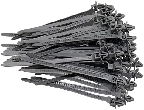 Benliudh Push Mount Cable Zip Tie, 4 -инчен автомобилски жица за разбојни клипови поштенски држач за вратоврска најлон Мал поштенски прицврстувачи