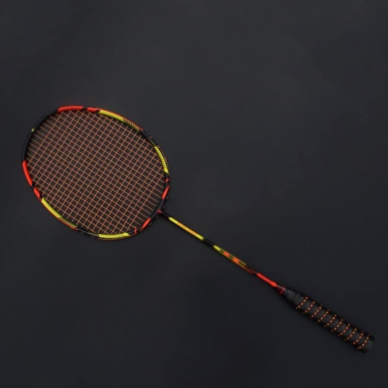 Дебела професионална 8U 65G јаглеродни влакна Офанзивни рекети на бадминтон со налепници 22-30 bs Ultralight Racquet Sports возрасни