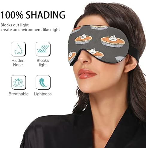 Unisex Sleep Eye Eye Mask Тиква-Пити-Делукцирање ноќна маска за спиење удобно покритие за сенка за спиење на очите