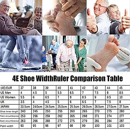 ZBJH Екстра широки дијабетични чевли со отечени нозе широко вклопуваат со голема големина артритис едем нозе обувки за дишење лесни